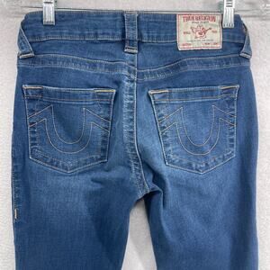 TRUE RELIGION Jeans Women 26 Jennie Curvy Super Skinny Denim Stretch Cotton Blue